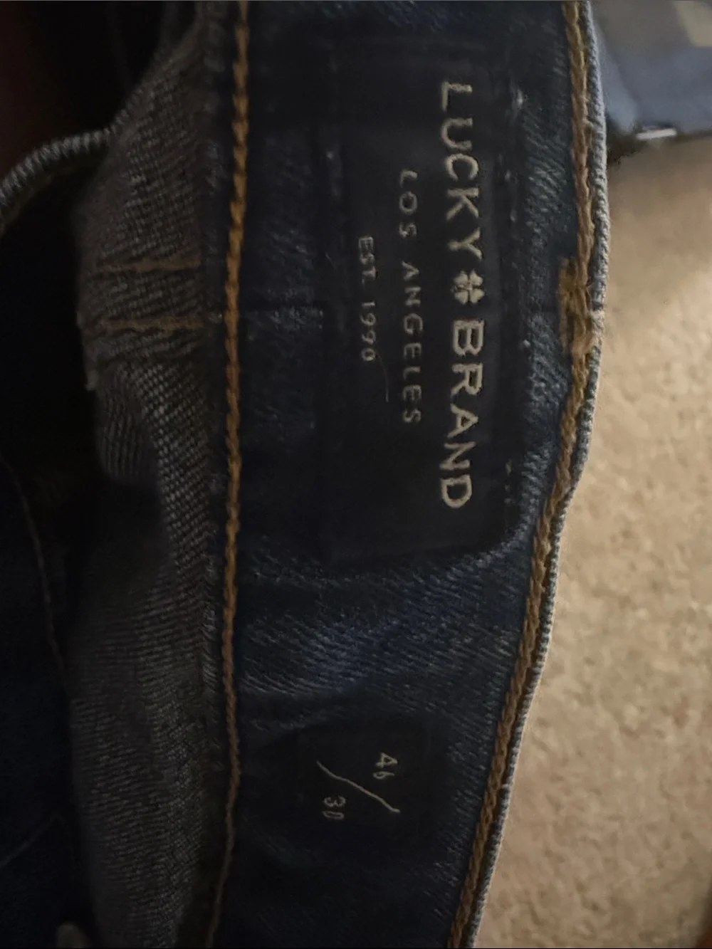 Men's Dark Blue Athletic Fit Jeans